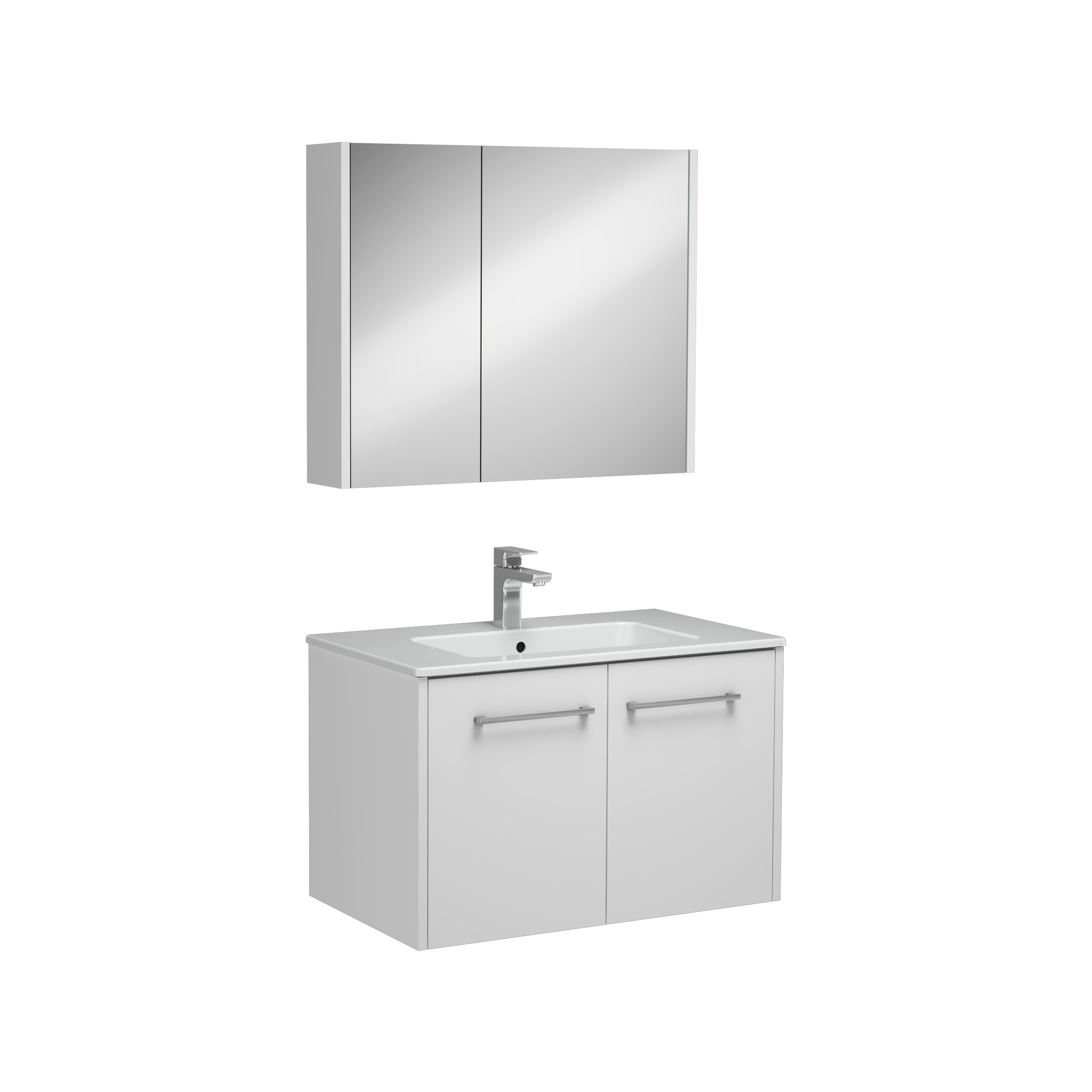 Combinato Washbasin Cabinet with Cover White 80 cm