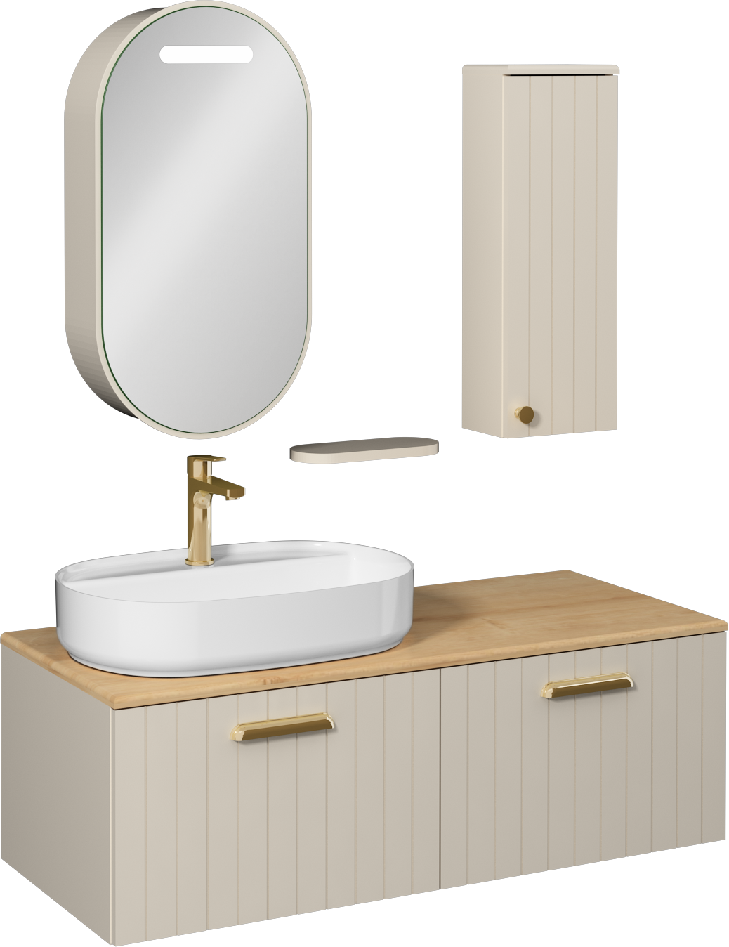 Rinato Washbasin Unit Cream 120 cm