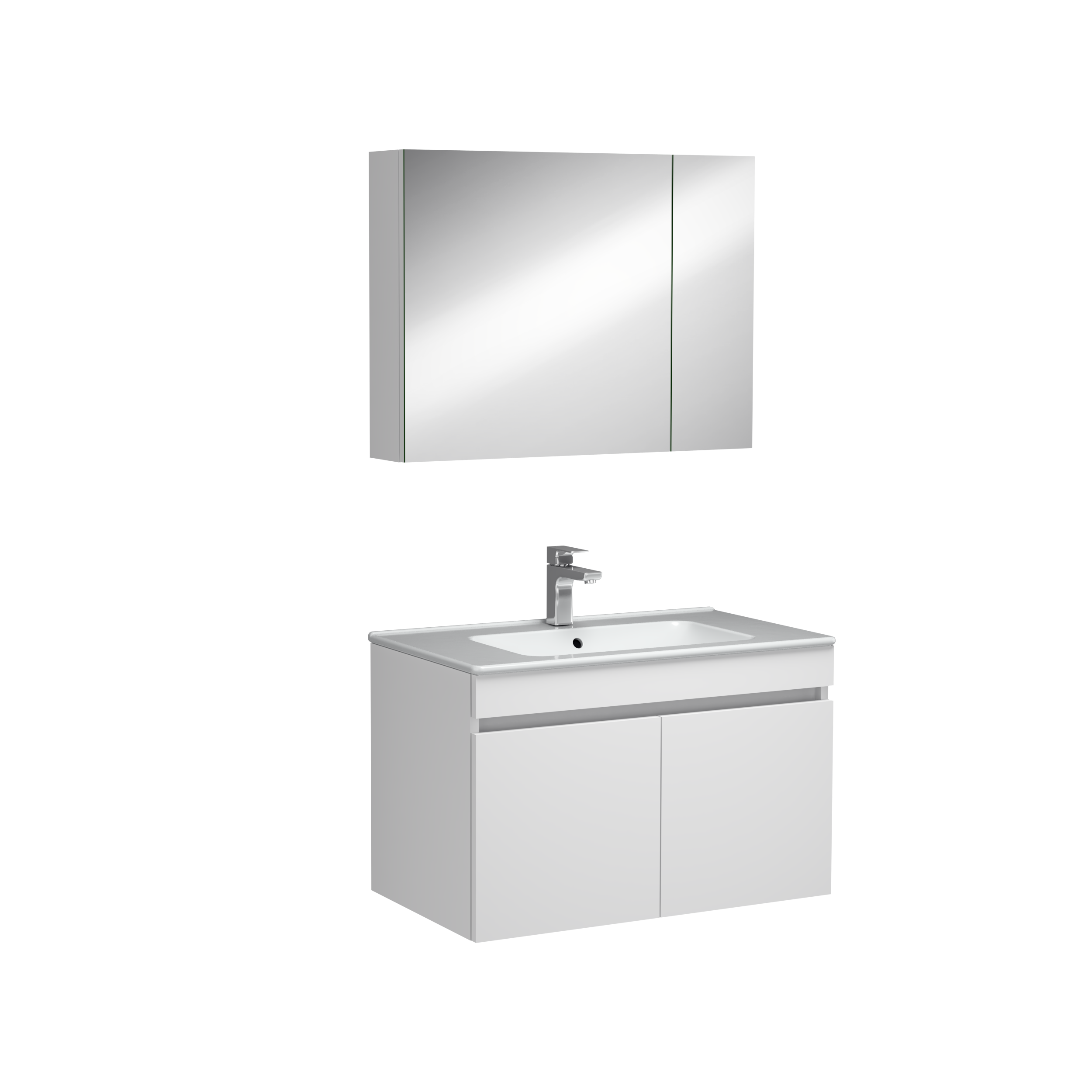 Tropea Washbasin Cabinet White 80 cm 