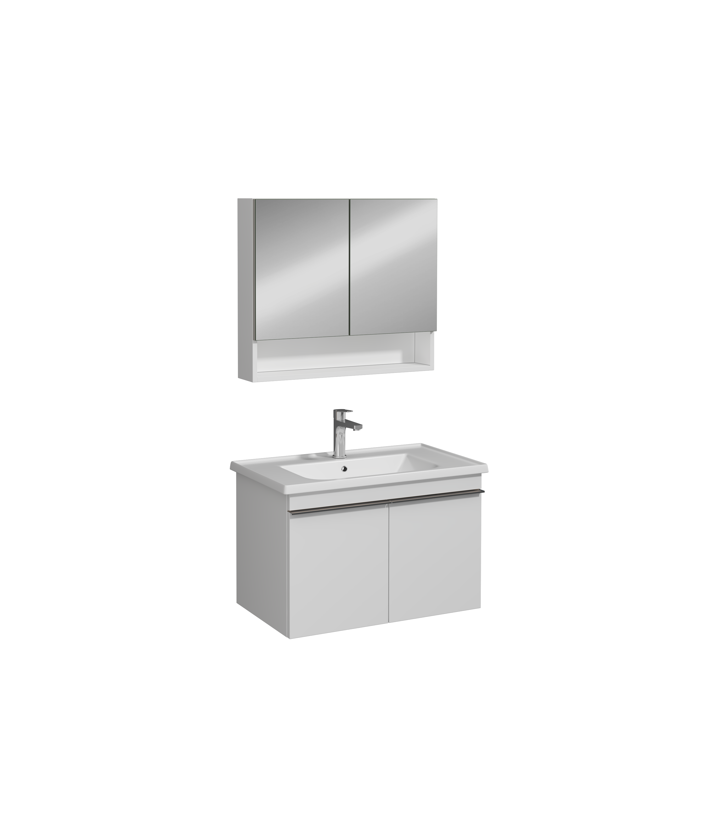 Terni Washbasin Cabinet White 80 cm