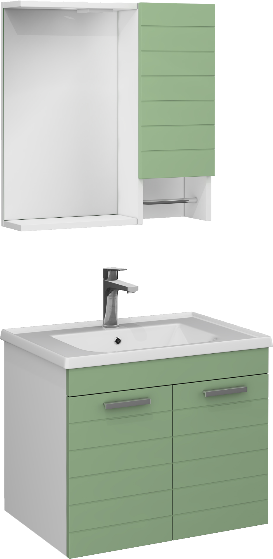 Platon Washbasin Unit Green 65 cm  