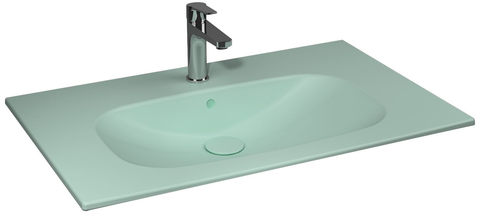 Infinity Flat Washbasin 81 cm Mint