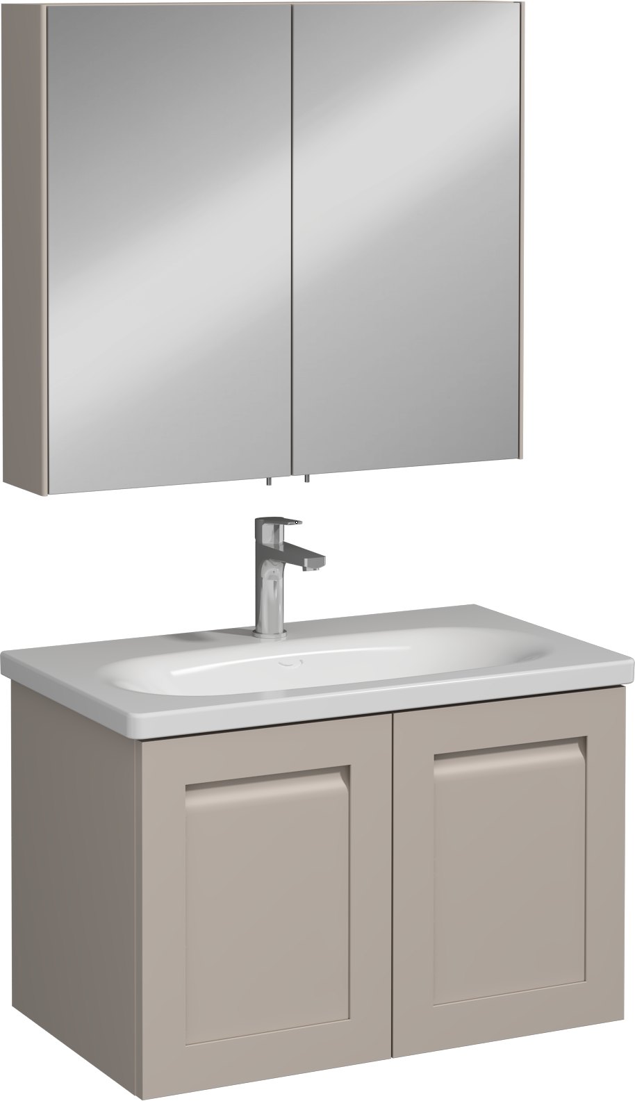 Linaro Washbasin Unit Cashmere 80 cm