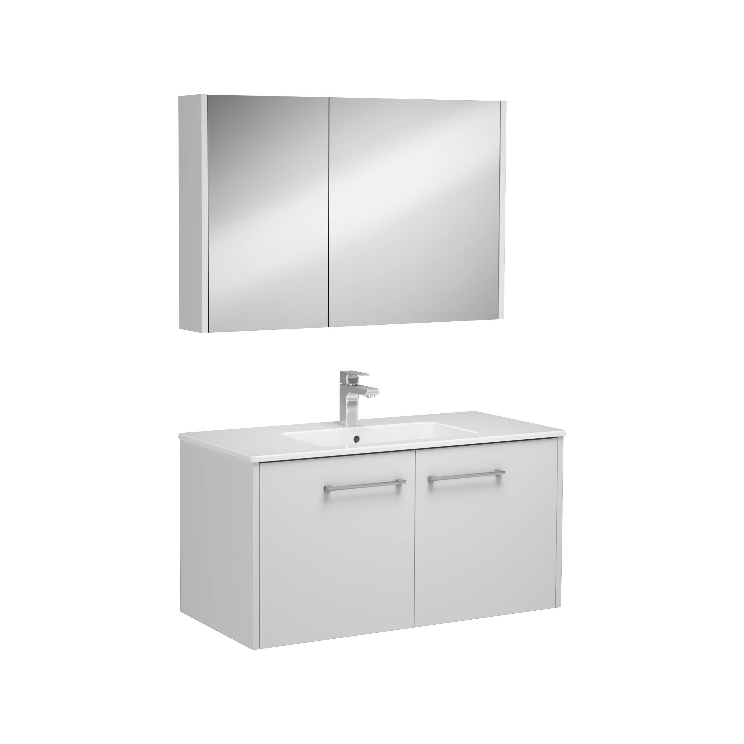 Combinato Washbasin Cabinet with Cover White 100 cm