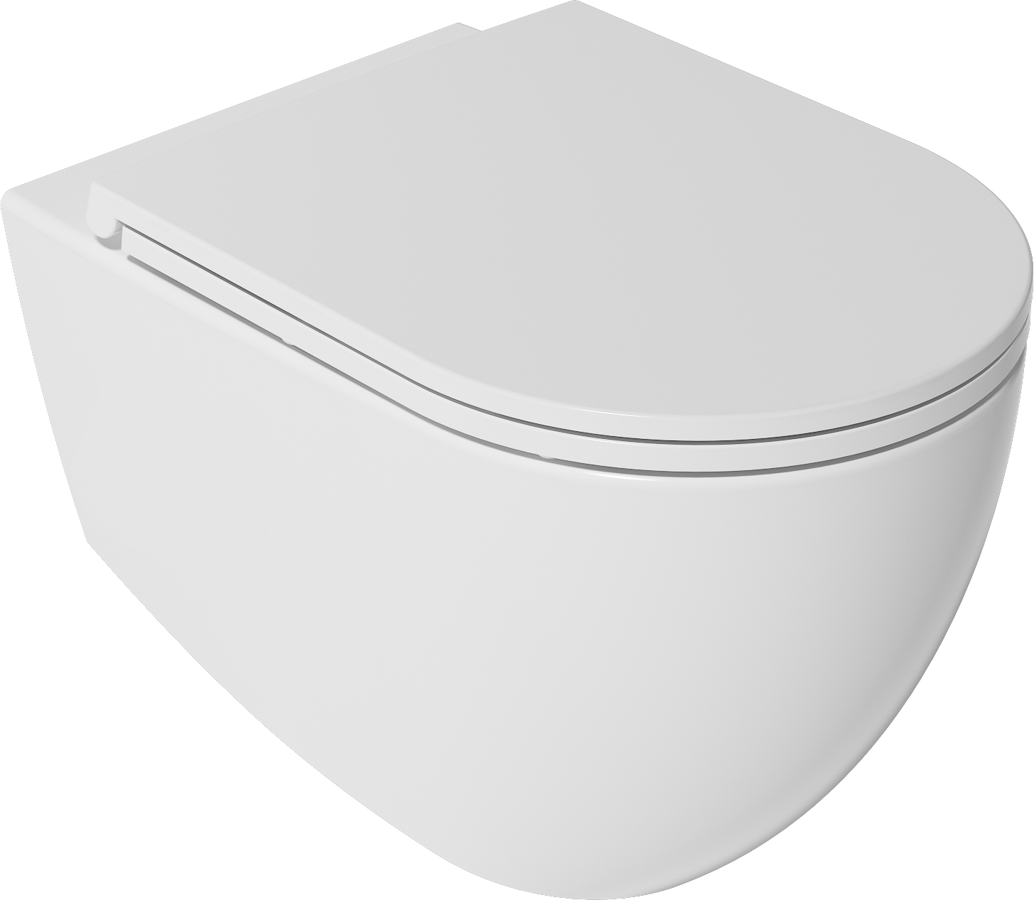 Infinity Due Wall-Hung Toilet Matte White - VORTEX