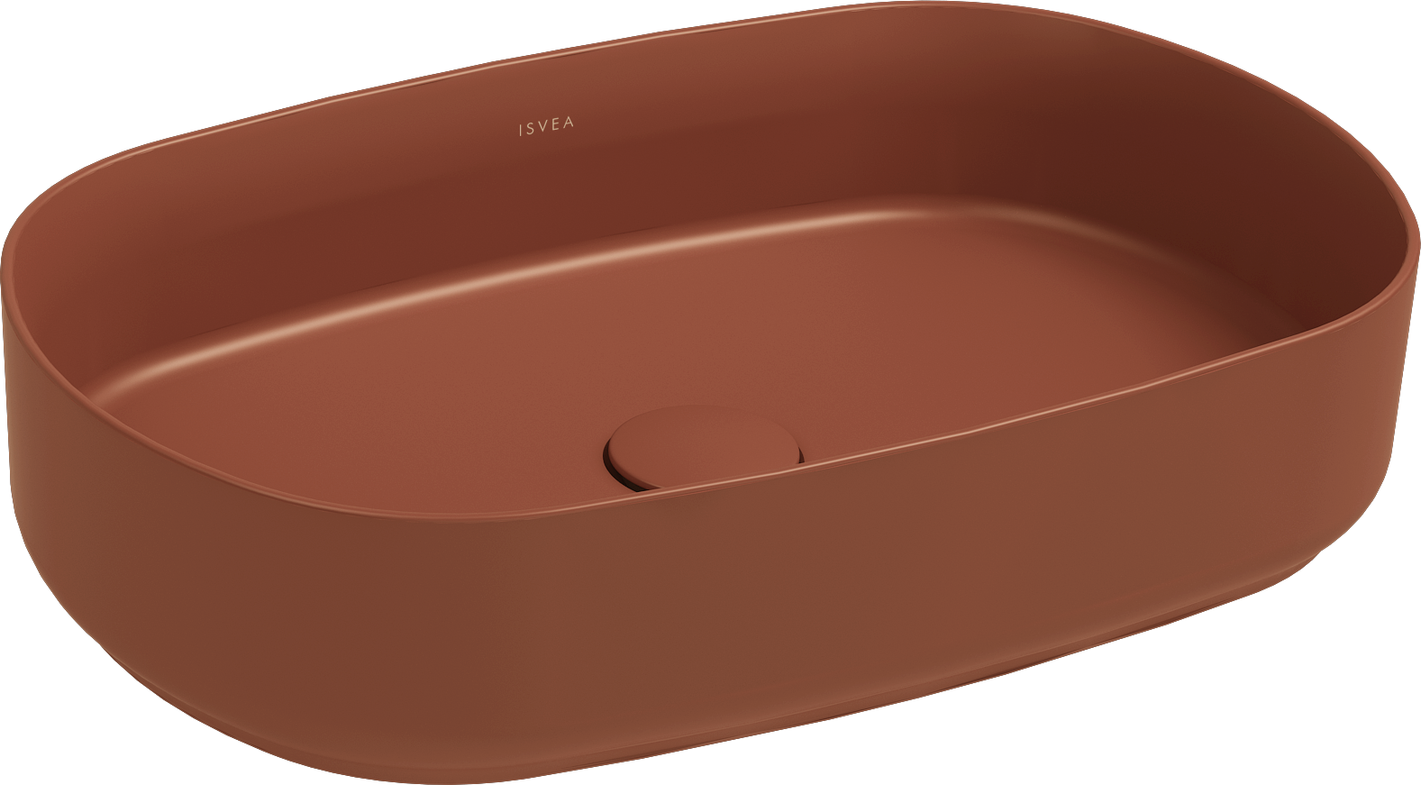 Infinity Counter-Top Washbasin 55 cm Terracotta