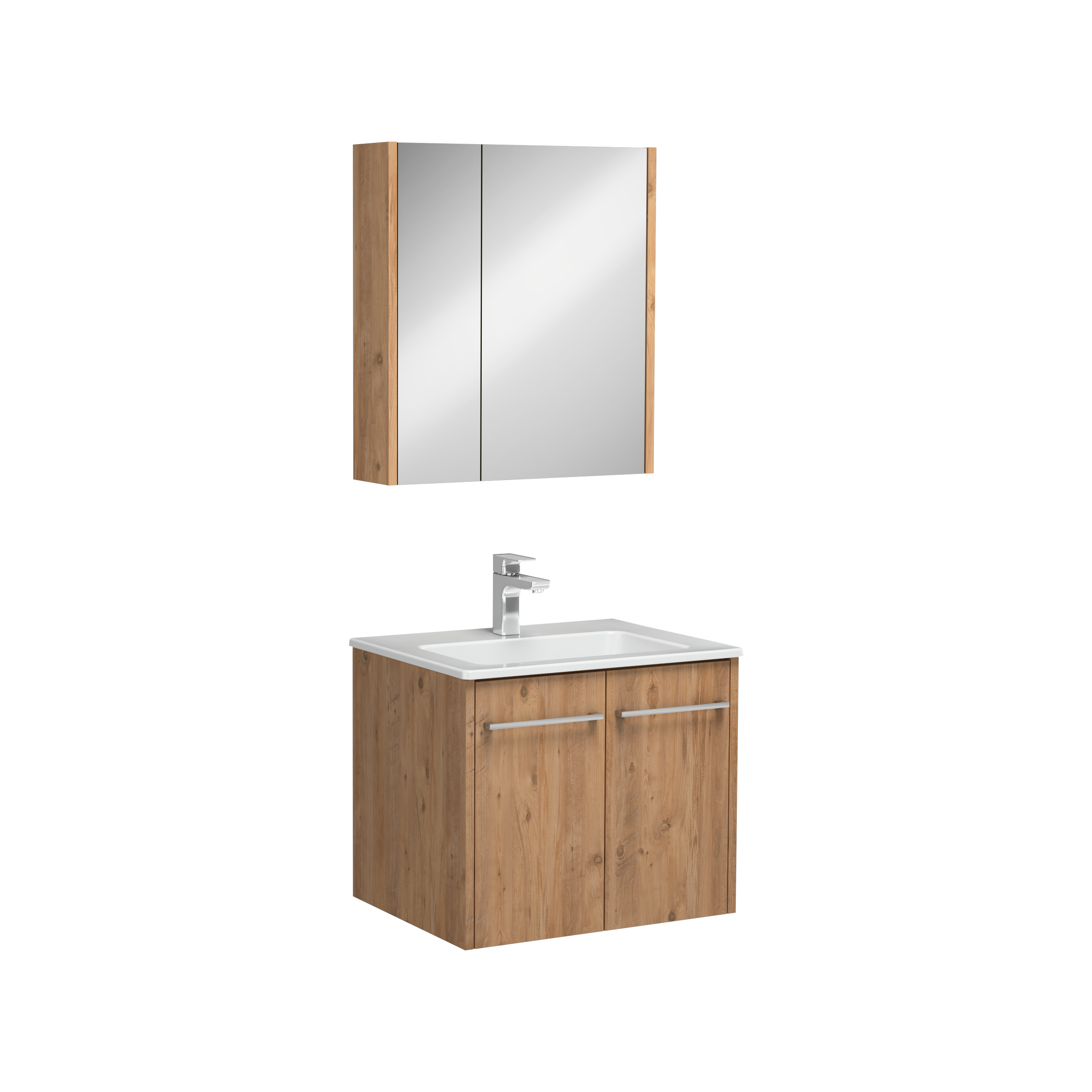 Combinato Washbasin Cabinet with Cover Atlantic Pine 60 cm