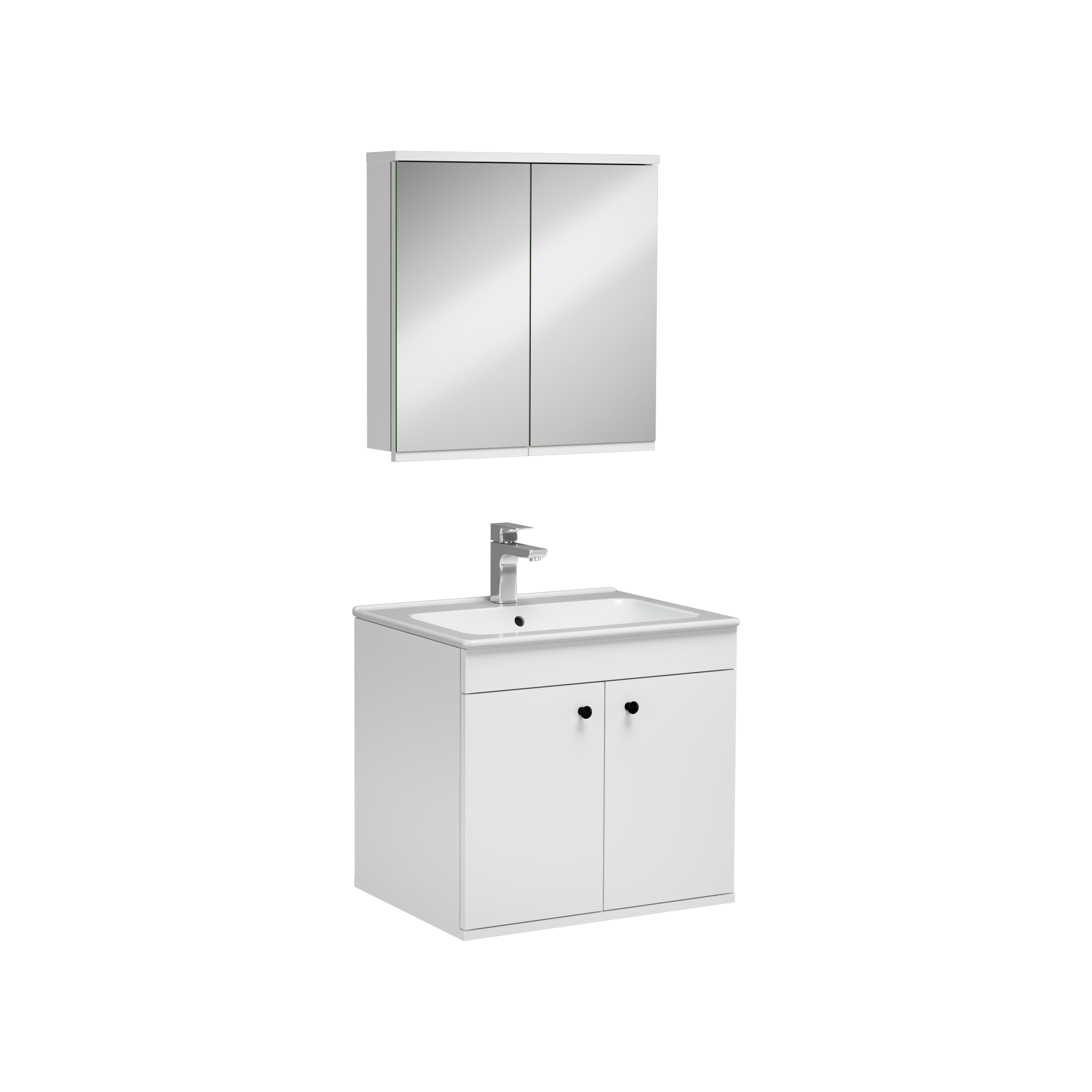 Bari Washbasin Cabinet White 60 cm 