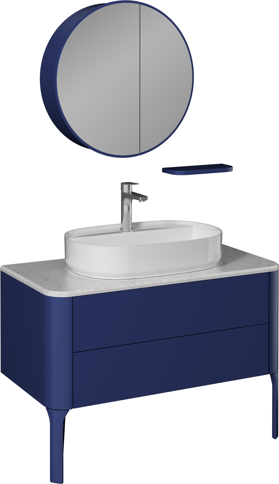 Sogno Washbasin Unit Night Blue 100 cm