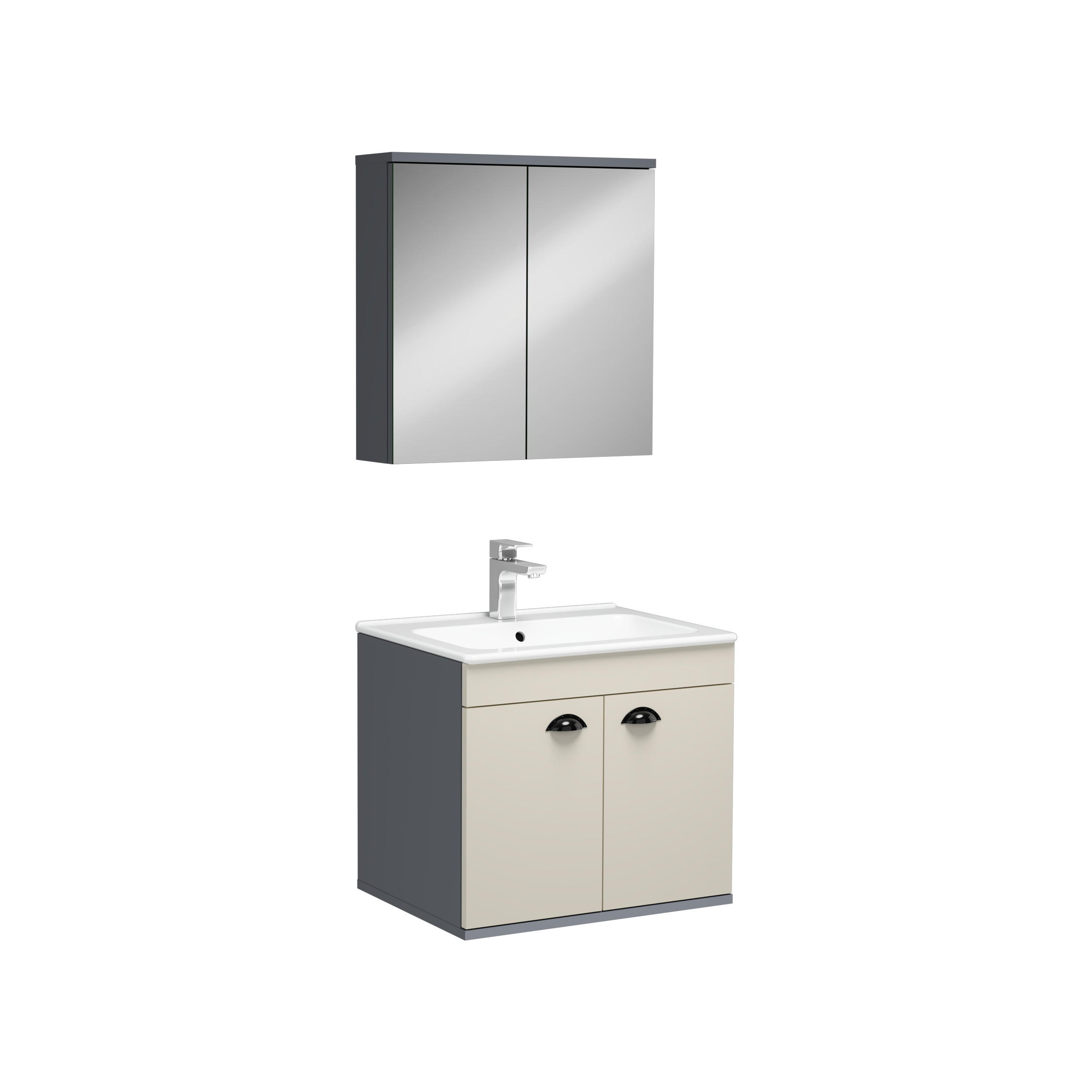 Modico Washbasin Cabinet Cream 60 cm