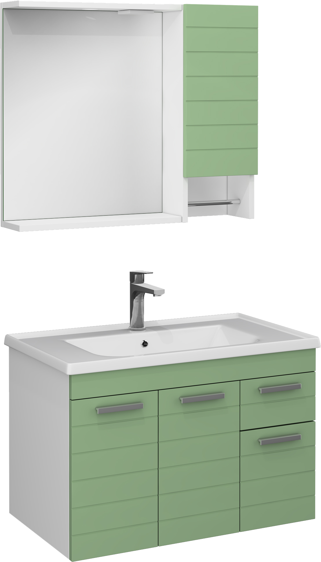 Platon Washbasin Unit Green 80 cm 