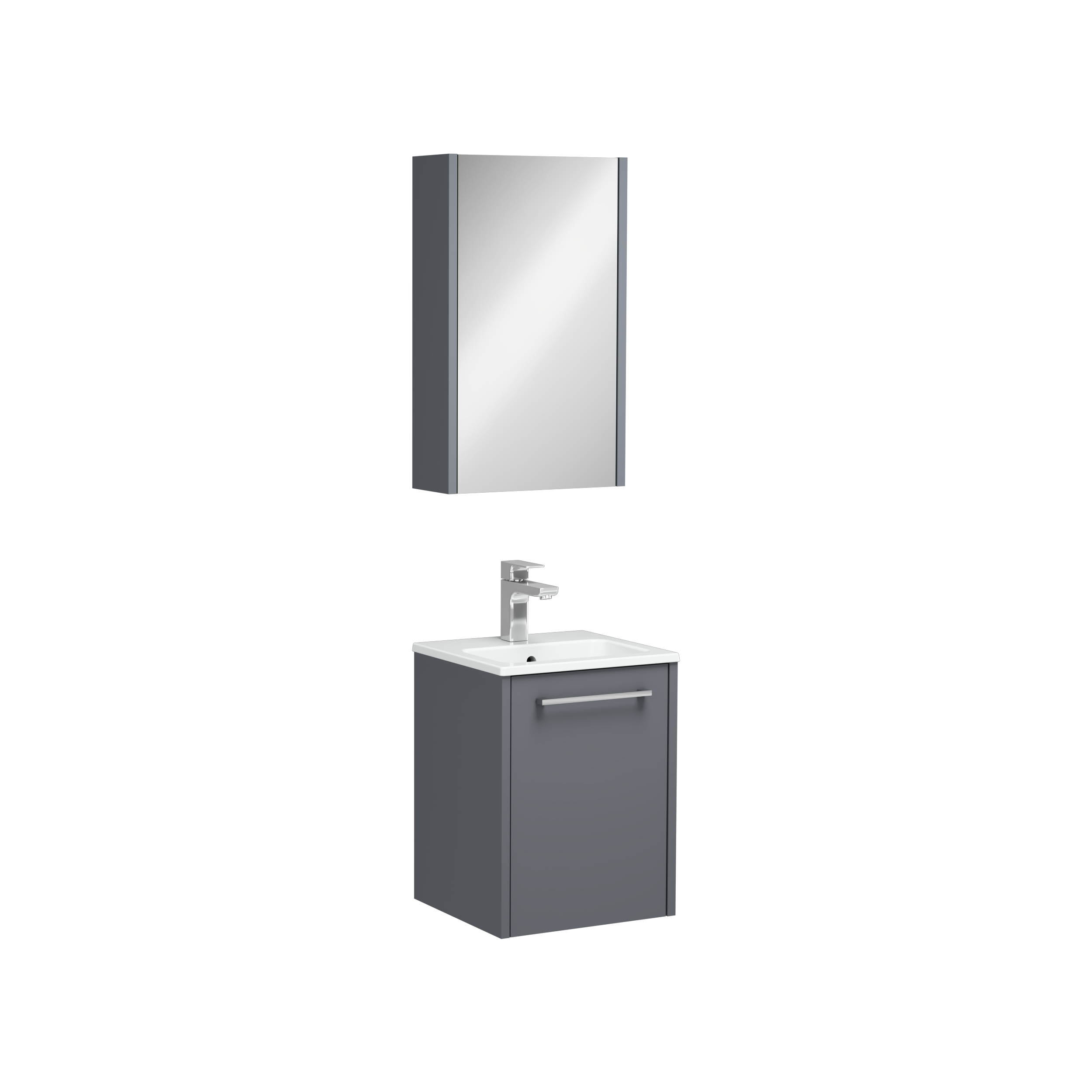 Combinato Washbasin Cabinet with Cover Anthracite 40 cm 