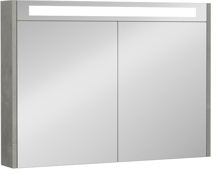 Bella Cabinet Mirror Antique Silver 90 cm