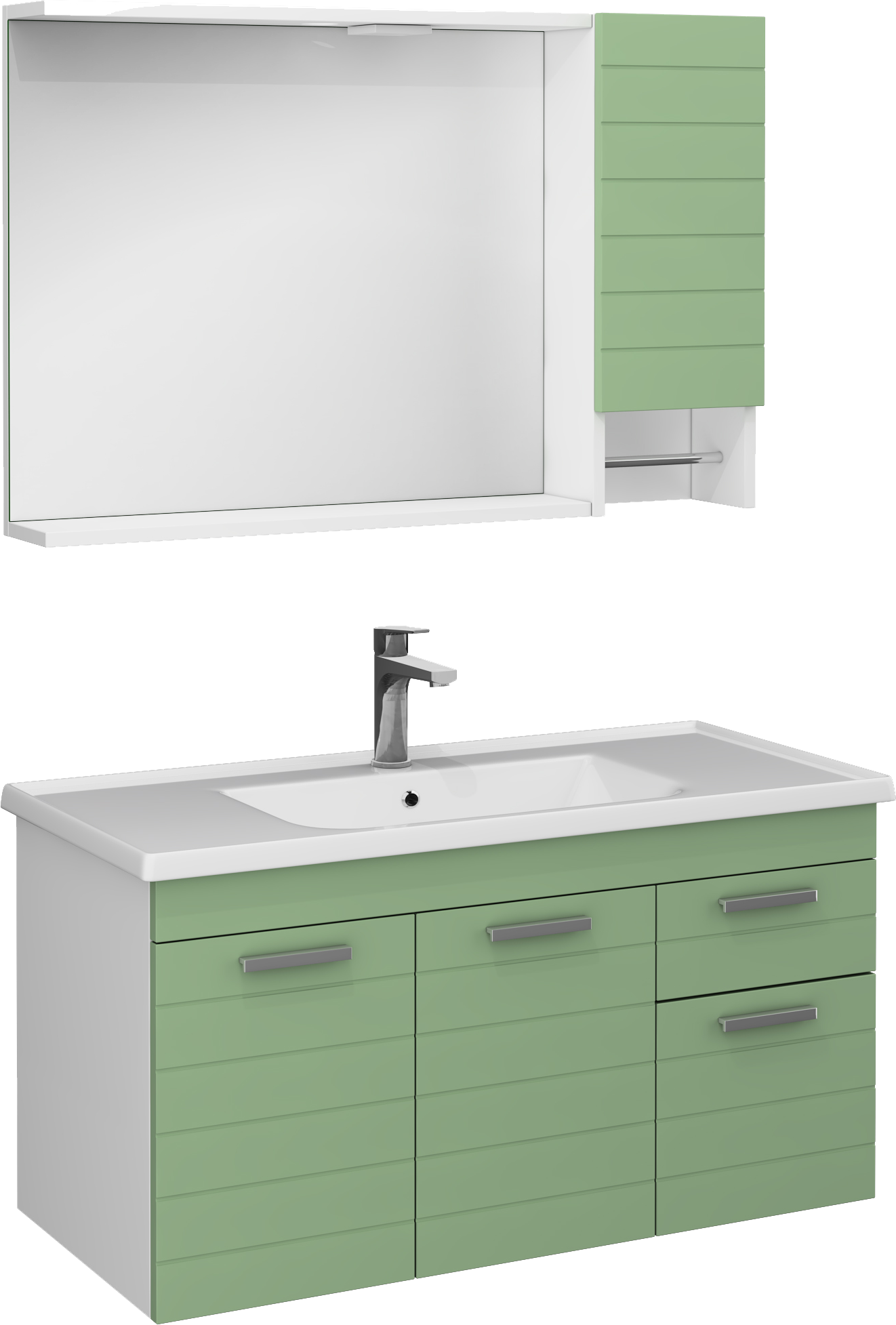 Platon Washbasin Unit Green 100 cm 