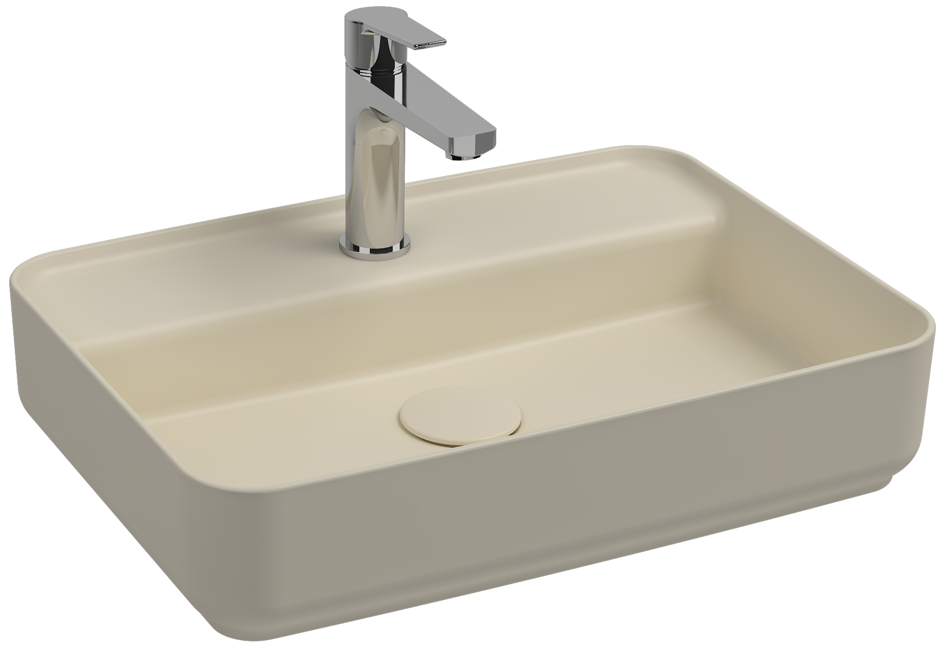 Infinity Counter-Top Washbasin 55 cm- Ivory