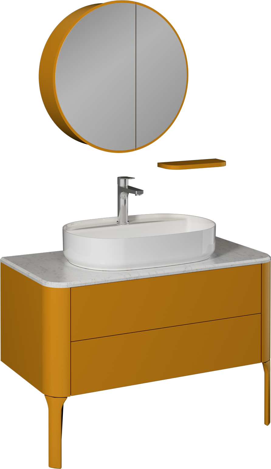 Sogno Washbasin Unit Amber 100 cm 
