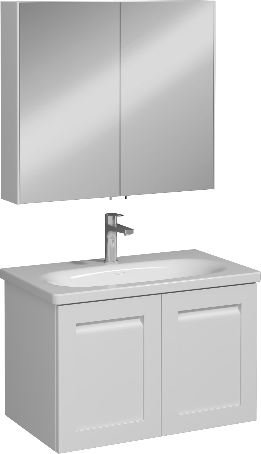Linaro Washbasin Unit White 80 cm