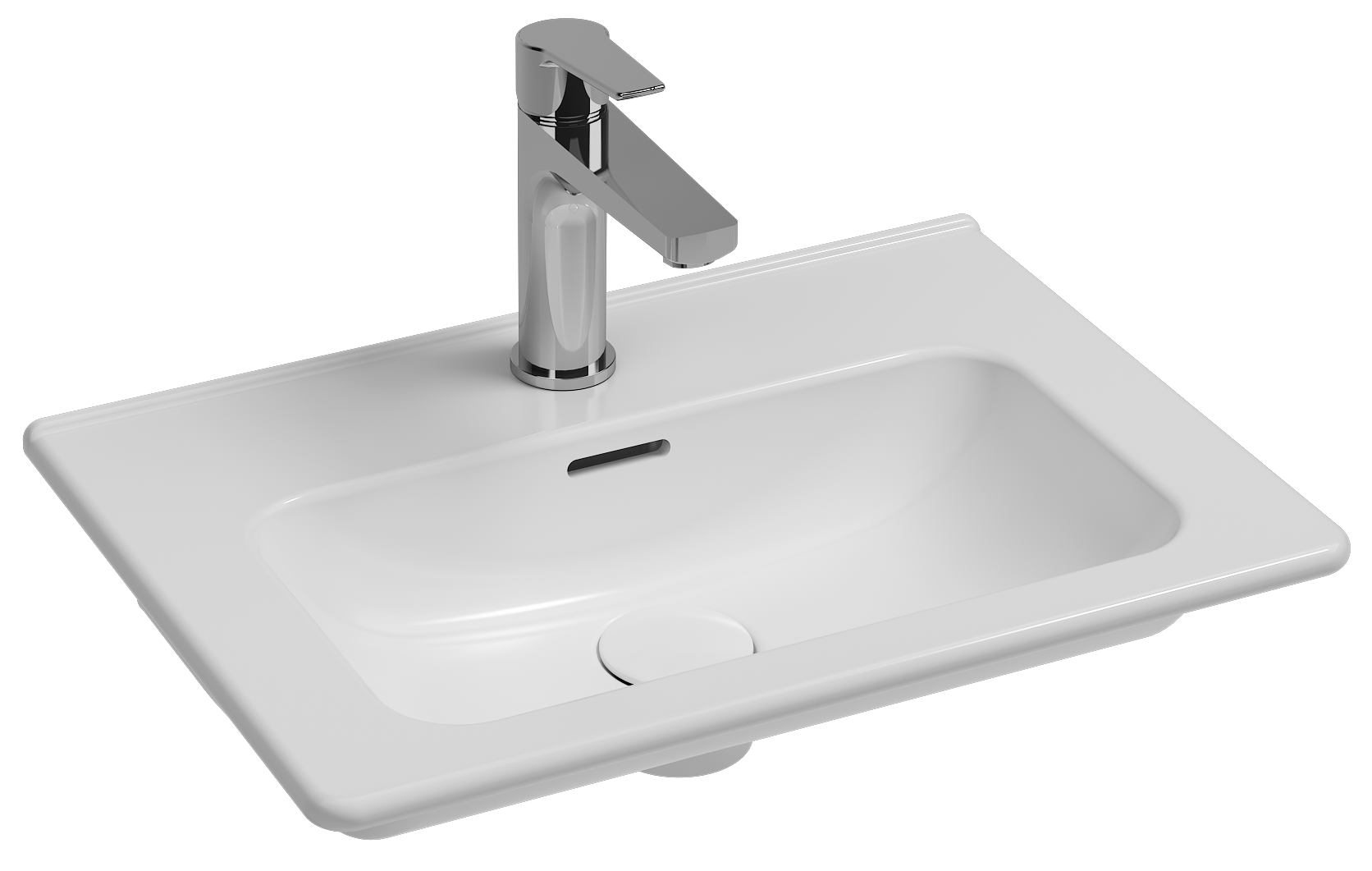 Evo Flat Washbasin 52cm