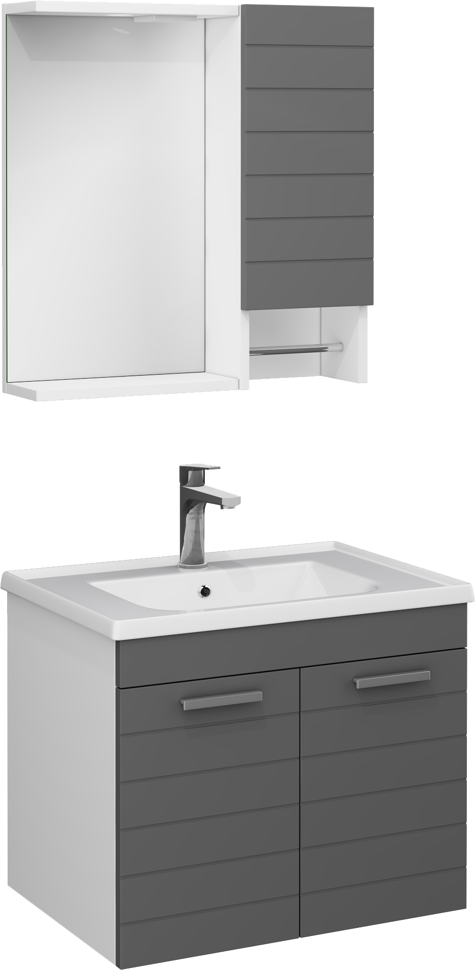 Platon Washbasin Unit Dark Gray 65 cm  