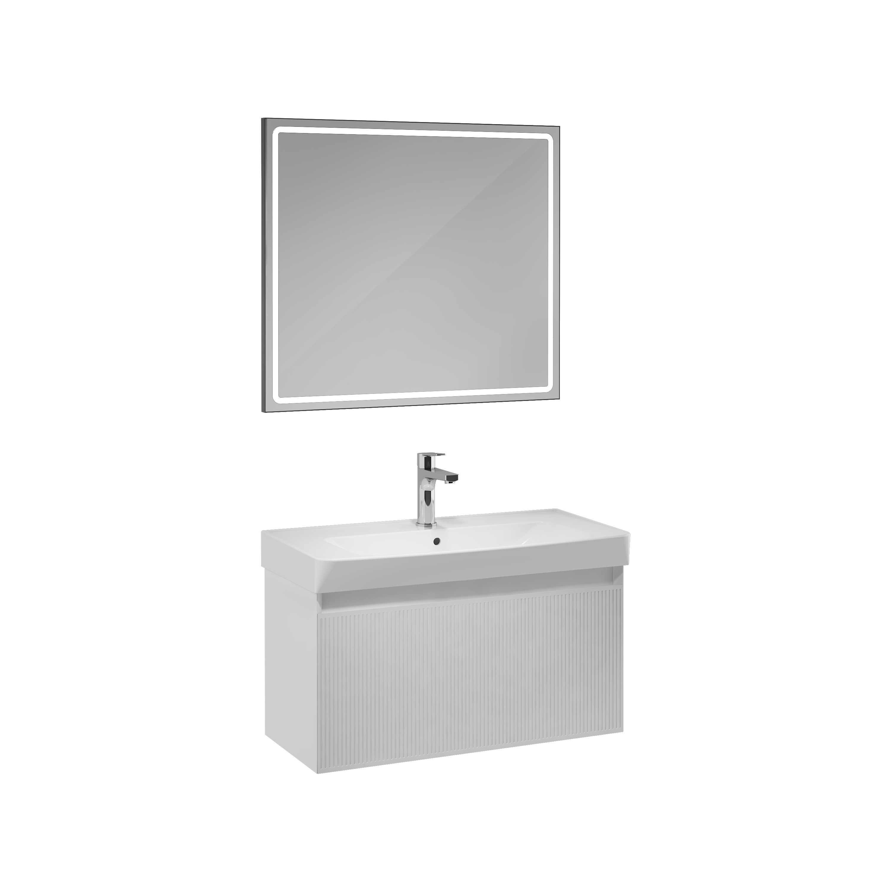 Fuga Washbasin Unit White 80 cm 