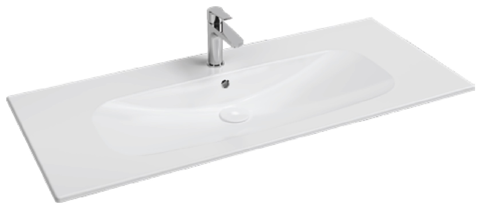 Infinity Flat Washbasin 101 cm