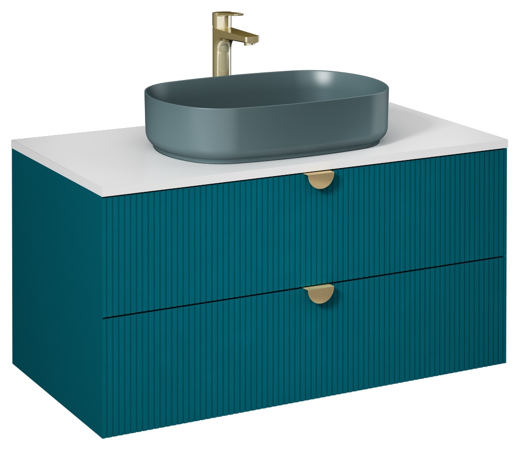 Infinity Washbasin Cabinet 100cm (10NF65055-2P included) Ocean