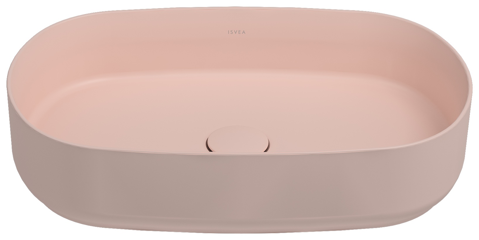 Infinity Counter-Top Washbasin 55 cm Salmon