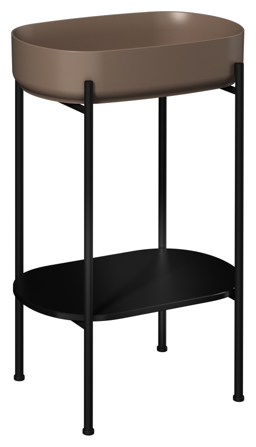 Puno 55cm Washbasin Unit (10NF65055-2N included) Black
