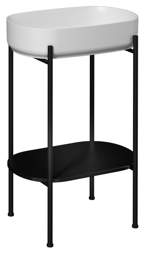 Puno 55cm Washbasin Unit (10NF65055 included) Black