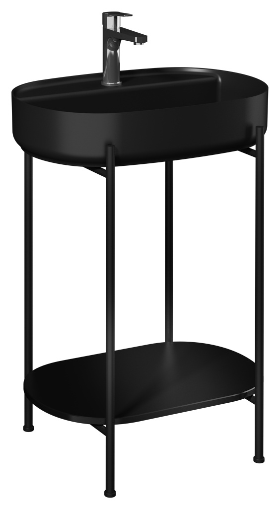 Puno 60cm Washbasin Unit (10NF65060-2N included) Black