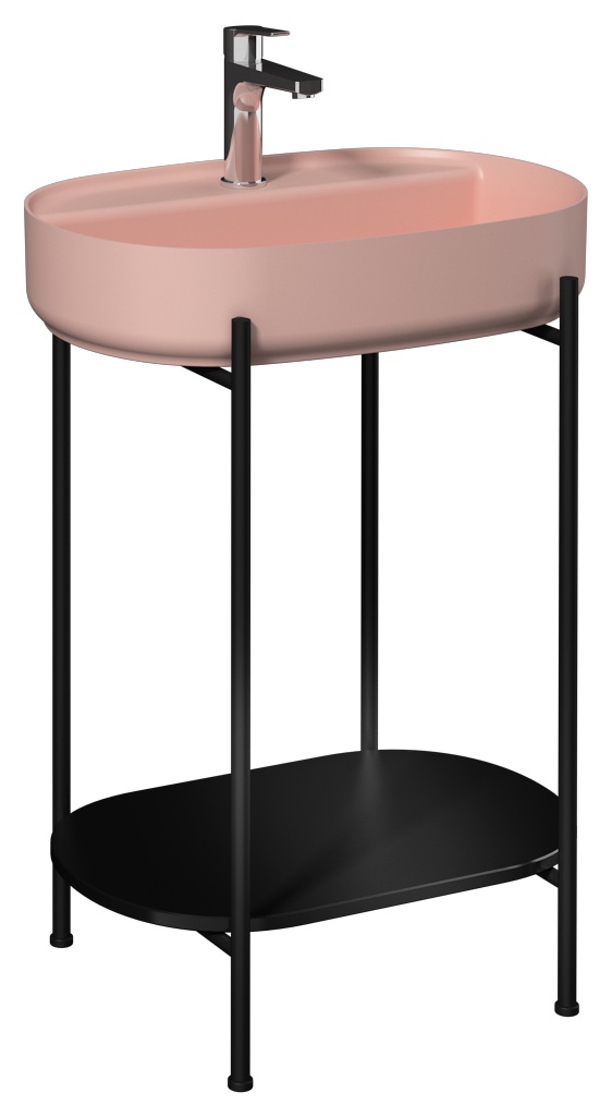 Puno 60cm Washbasin Unit (10NF65060-2S included) Black