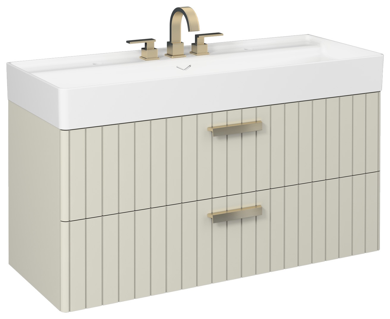 Vea Washbasin Cabinet 120 cm Stone Gray (10VA50121 included)