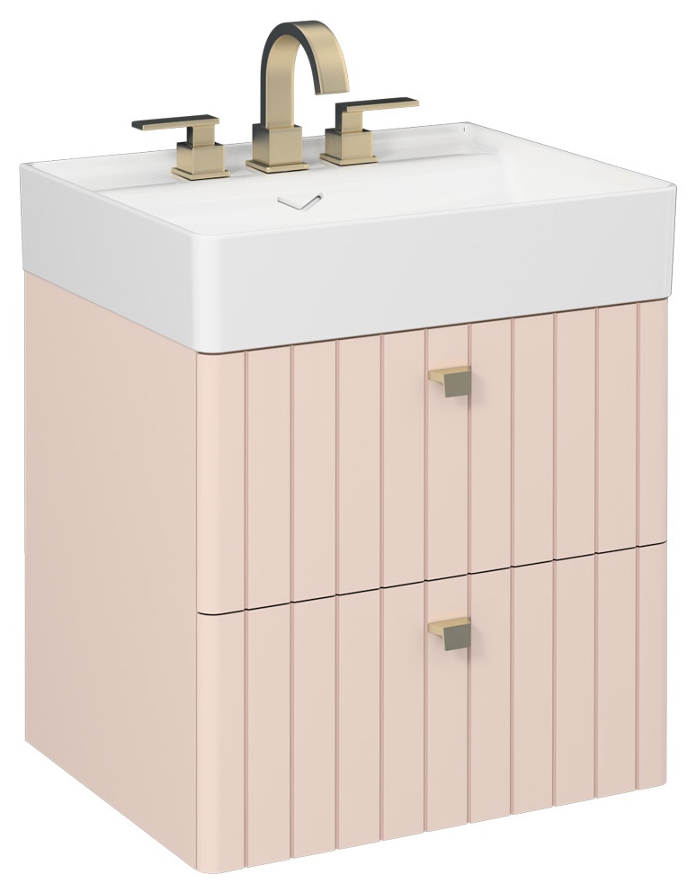 Vea Washbasin Cabinet 60 cm Rose (10va50081 included)
