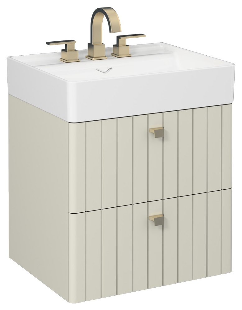Vea Washbasin Cabinet 60 cm Stone Gray (10va50061 included)