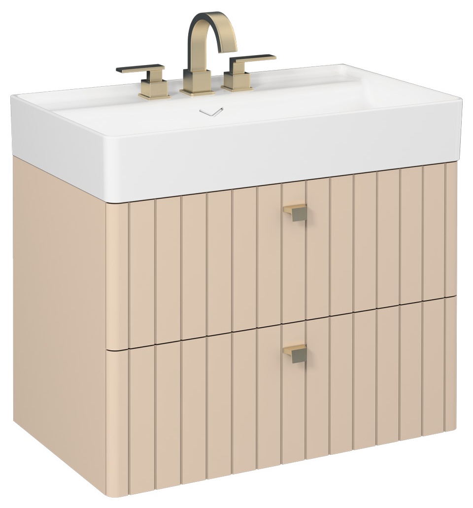 Vea Washbasin Cabinet 80 cm Dark Beige (10VA50081 included)