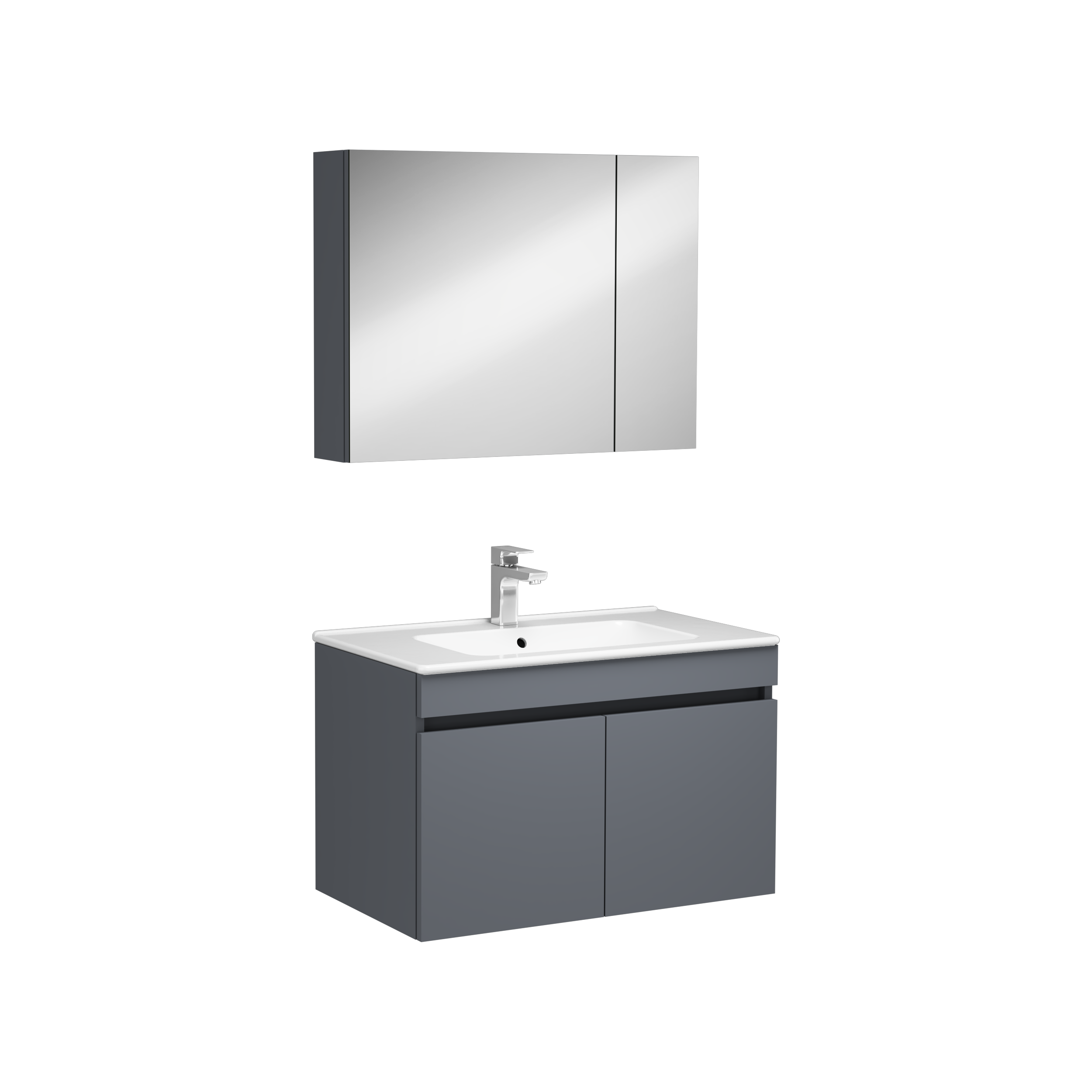 Tropea Mobile Lavabo Antracite 80 cm