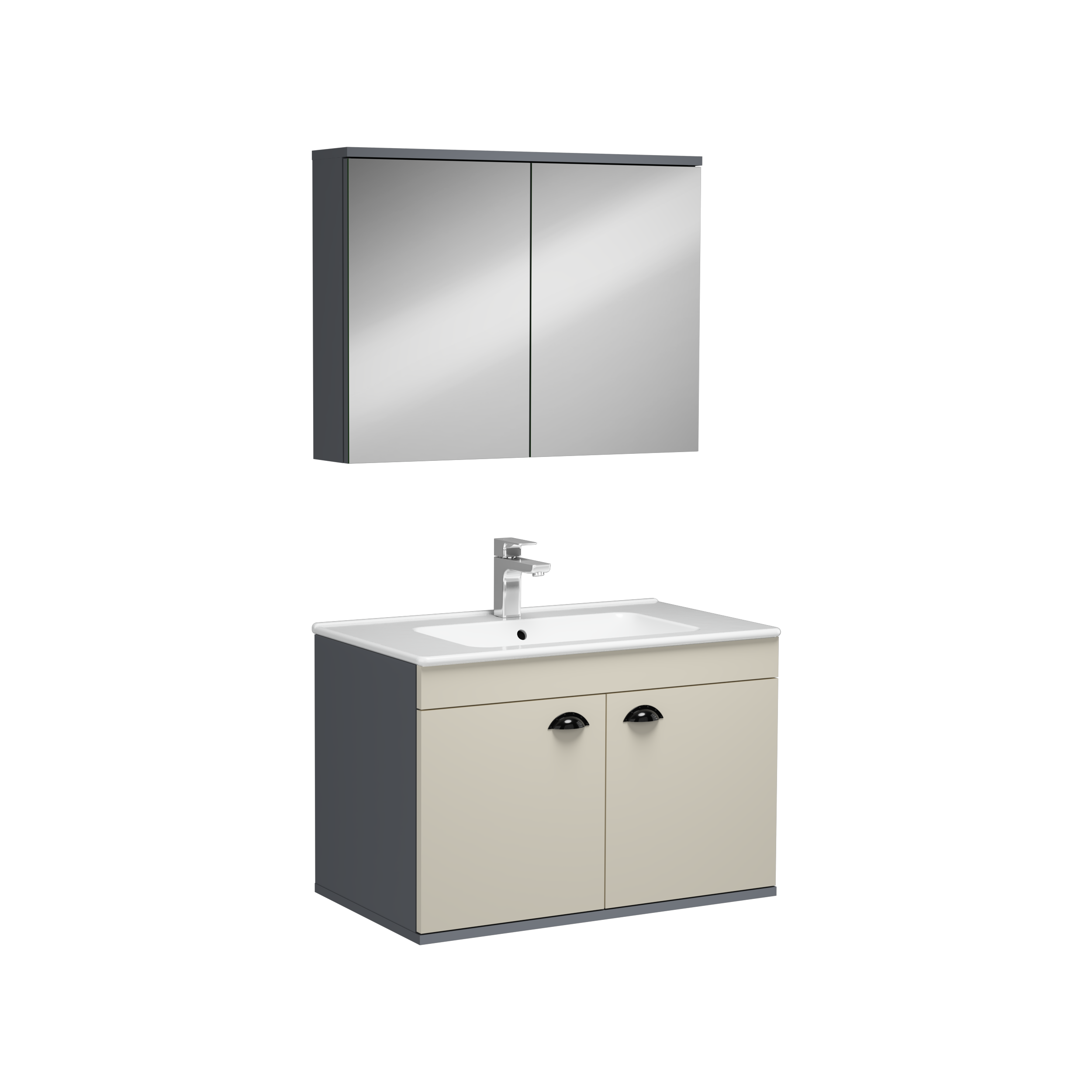 Modico Mobile Lavabo Crema 80 cm