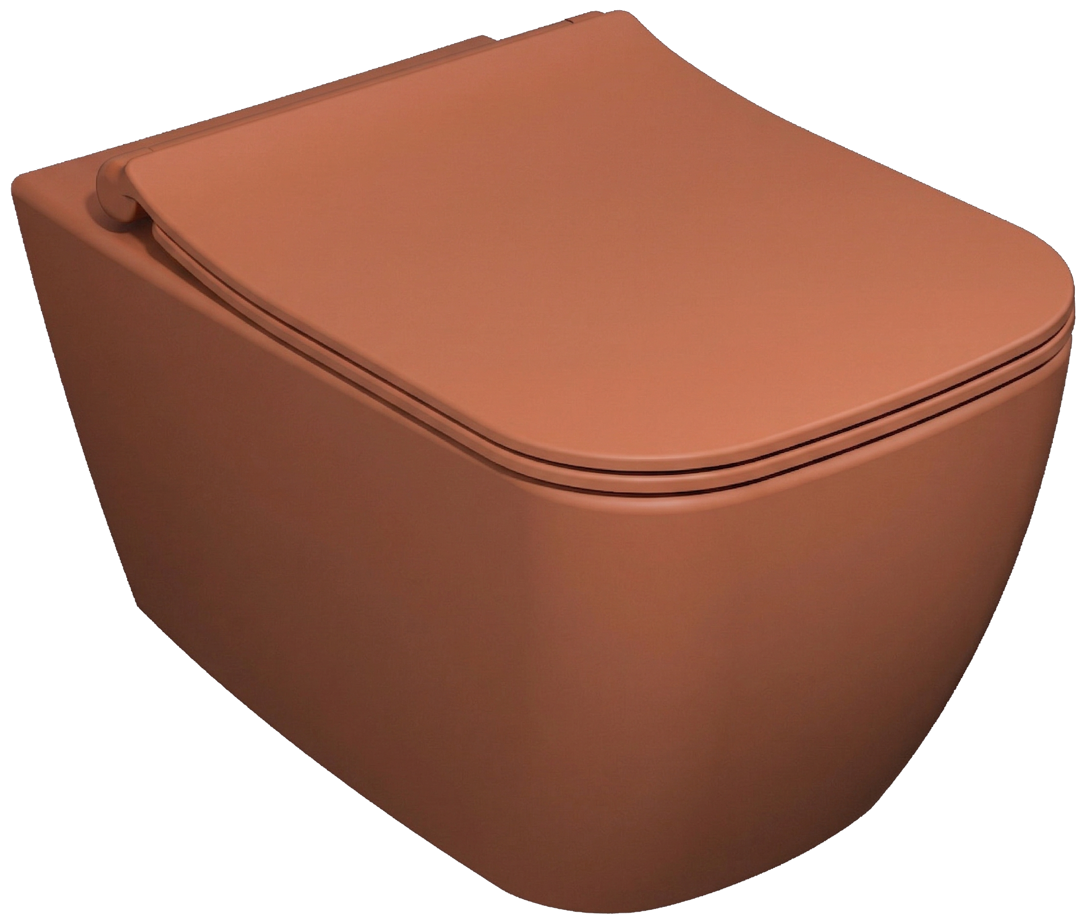 Vea Due WC Sospeso Terracotta - VORTEX