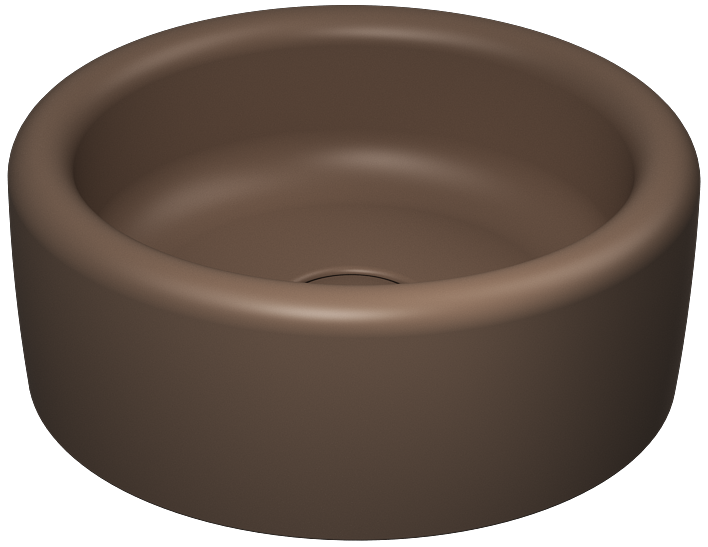 Curvo Lavabo da Appoggio 42 cm Visone
