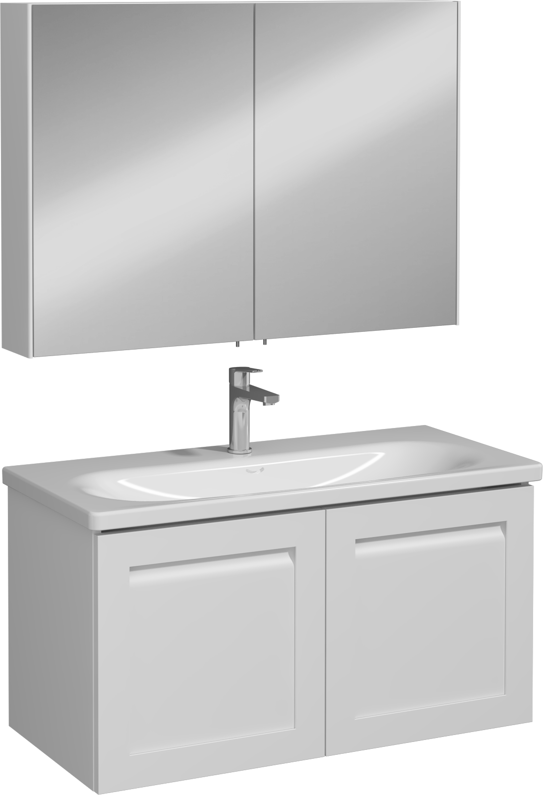 Linaro Unità Lavabo Bianco 100 cm