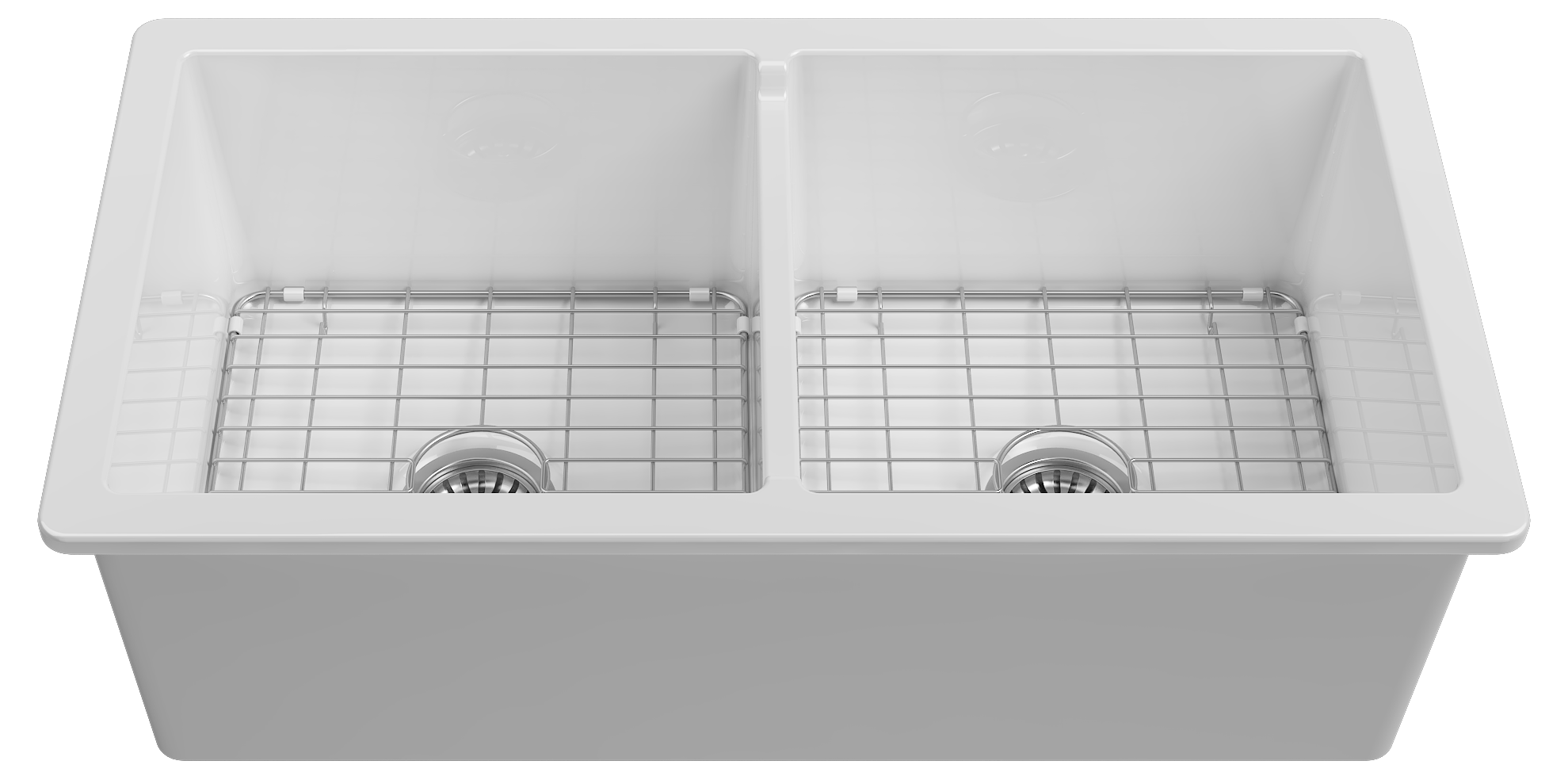 Palermo Lavello Sottopiano Doppia Vasca 86 cm