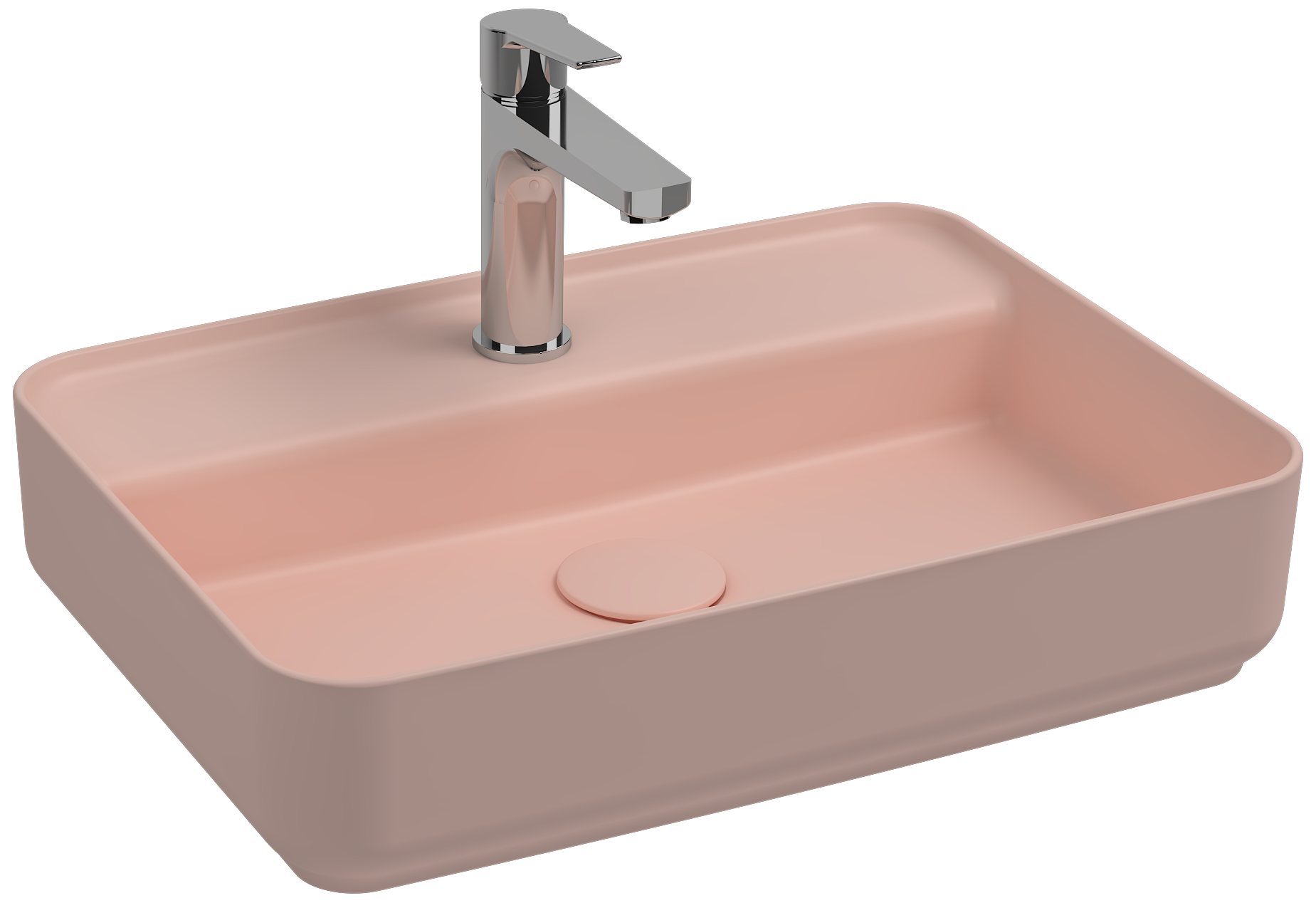Infinity Lavabo da Appoggio 55cm Salmone