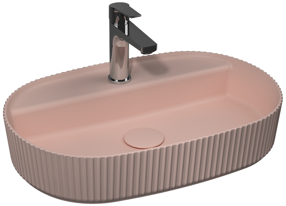 Sintesi Lavabo da Appoggio 60 cm Salmone