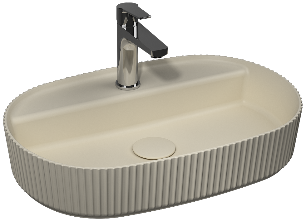 Sintesi Lavabo da Appoggio 60 cm Avorio