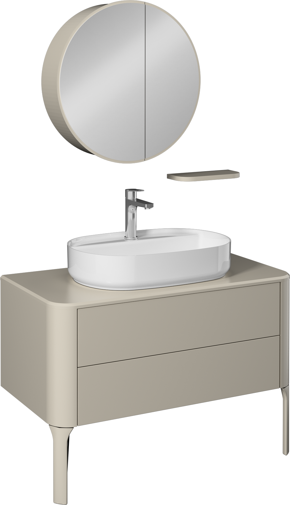 Sogno Unità Lavabo Beige Sabbia 100 cm 