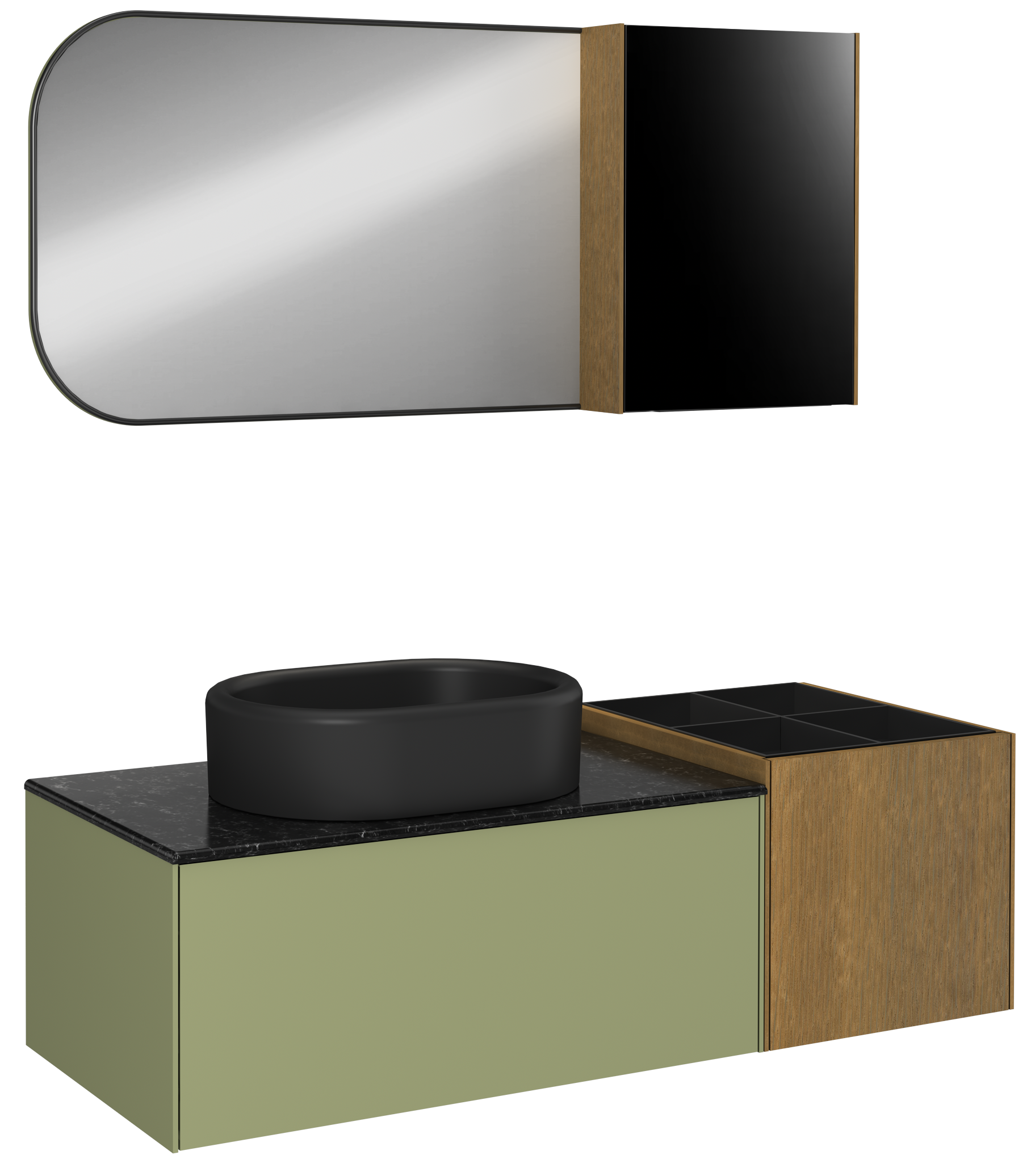 Curvo Unità Lavabo 150 cm