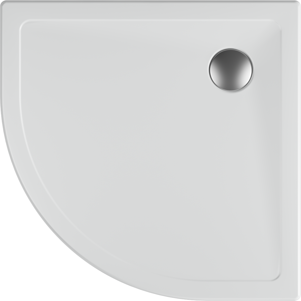 Piatto Doccia Fireclay Ceramica Flat 80x80 cm Ovale