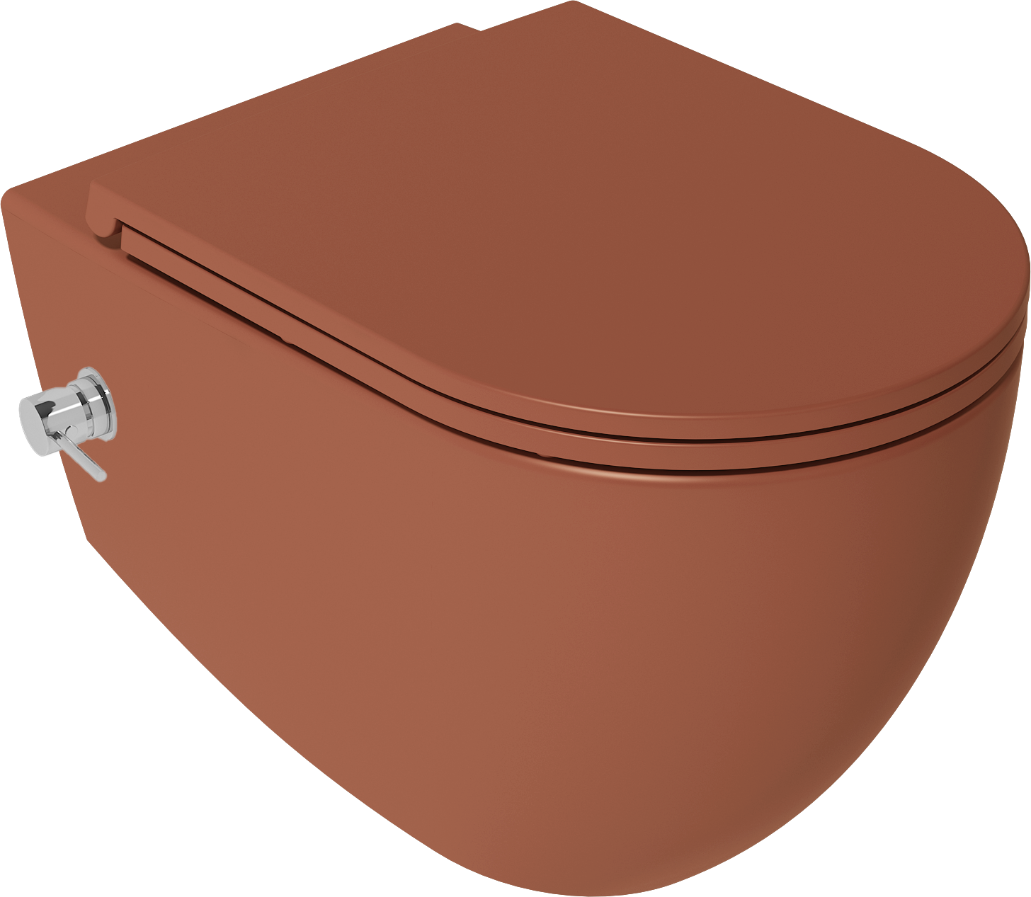 Infinity Due CleanWash WC Sospeso Terracotta - VORTEX 