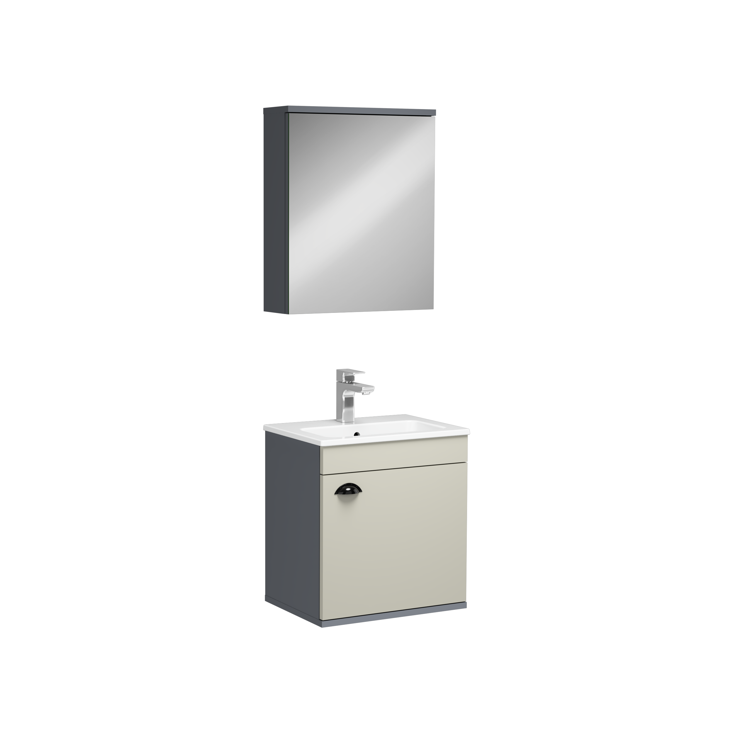 Modico Mobile Lavabo Grigio 50 cm 