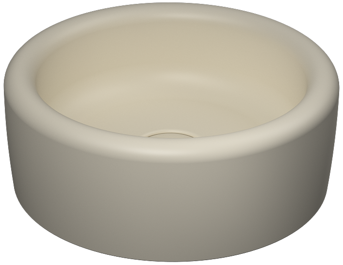 Curvo Lavabo da Appoggio 42 cm Avorio